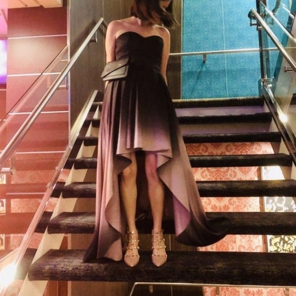 Badgley Mischka
Black Ombre High Low Gown - Picture 4 of 10